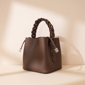 Hand-woven Fashion Mini Cross Body Bucket Bag