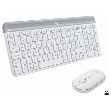 Logitech MK470 Wireless Keyboard and Mouse Combo Off-White English